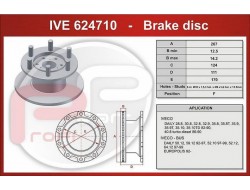 Kotouč brzdový IVECO T.Daily 49.12 280x16x142,5 mm