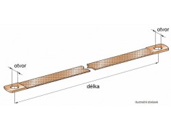 Pásek kostřící CU 330 délka/15 průřez/10,4 otvor